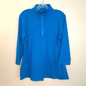 Isaac Mizrahi Essentials Women's 1/4 zip Top Size Medium